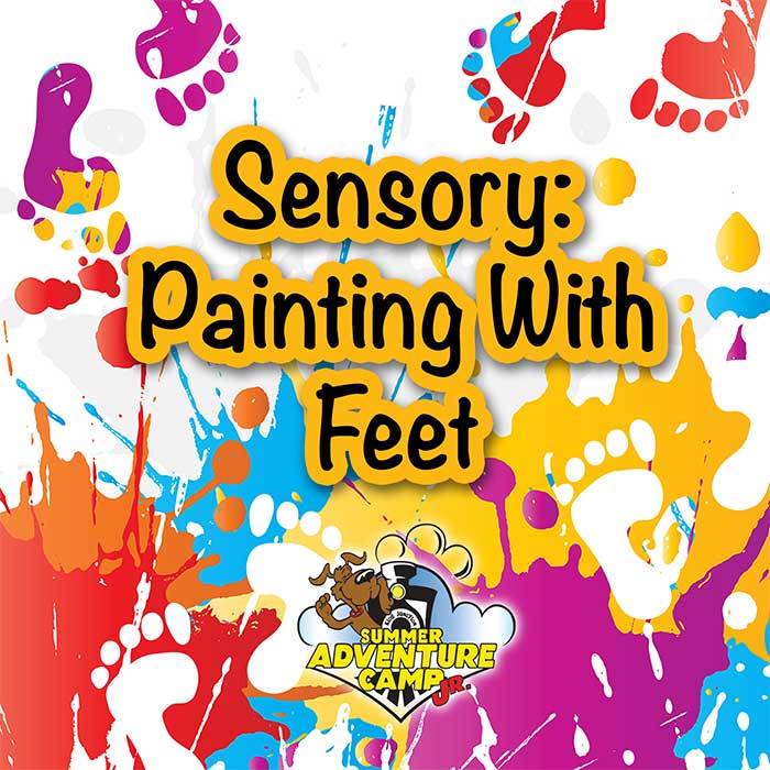 Sensory: Painting With Feet