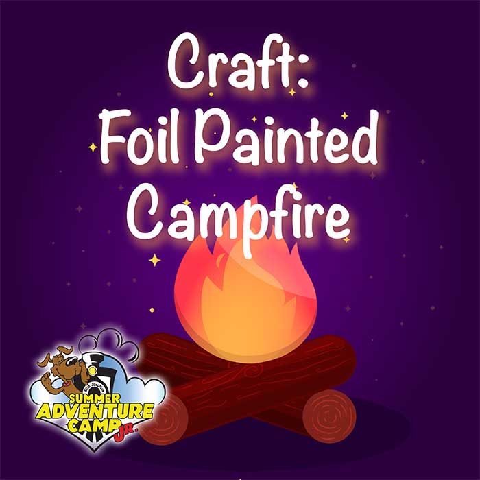Craft: Foil Painted Campfire